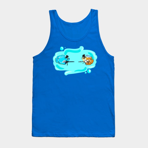 Jousting Fish Tank Top by OceanicBrouhaha